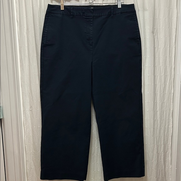 Boden Pants - Boden Pants Women's 14R Navy Straight Leg Chinos Flat Front Work Office